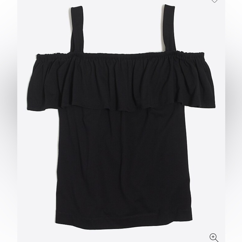 J.CREW Black Off‎ the shoulder tank top size m